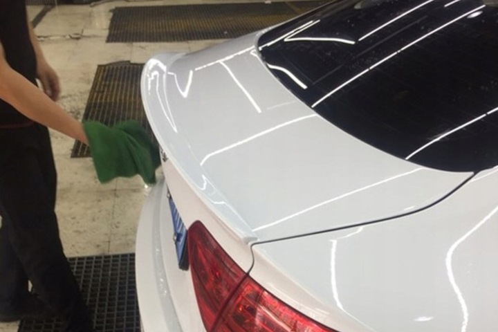 фото №8, Спойлер na крышка багажника спойлер do audi a5 8t 2007-2016 sportback чёрный блеск