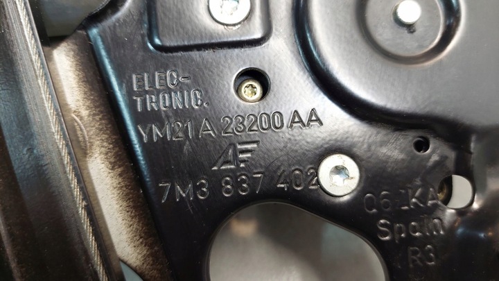 фото №8, Підйомник вікна правий перед sharan рестайлінг 7m3837402