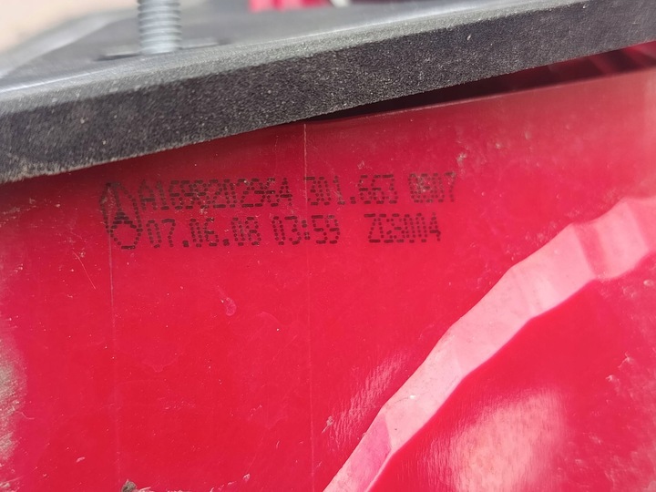 фото №7, Лампа ліва зад задня європа оригінальна запчастина a w169 рестайлінг