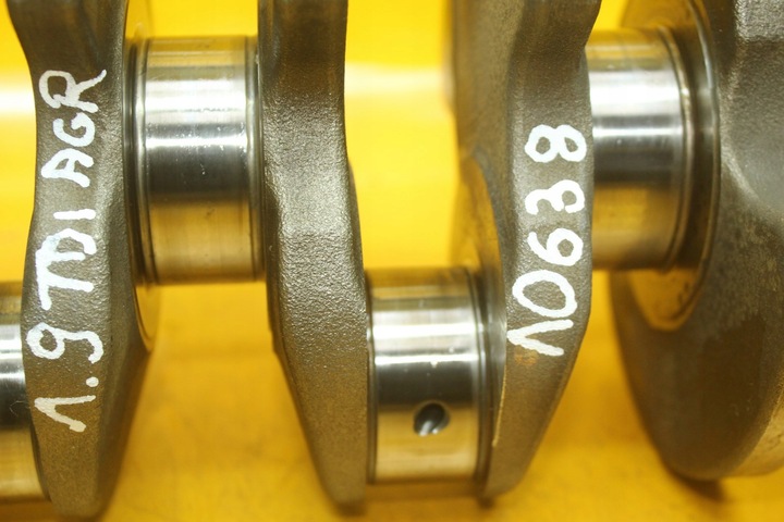 фото №6, Wał коленчатый з вкладыши номинал vw golf iv audi skoda 1.9 tdi agr 038c
