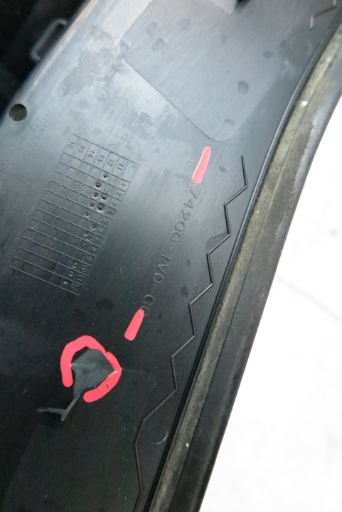 фото №10, Панель під лобовим склом пластиковий 74200-tl0-g0 honda civic ix