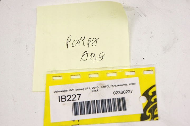 фото №8, Ib227 vw touareg ii 7p 3.0tdi насос abs 7p0907379g