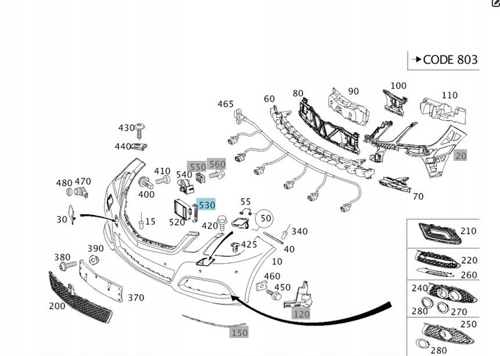 фото №4, Кронштейн тримач кріплення радара mercedes wiele моделі