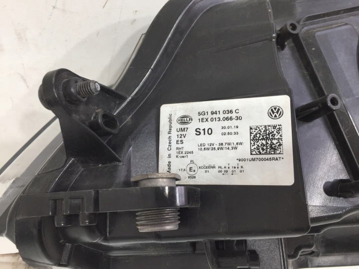 фото №16, Vw golf vii рестайлинг 5g 17-21 полный led фара левая правая org 5g1941035c 036c