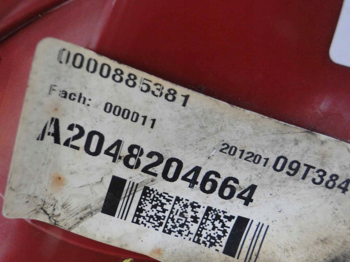 фото №7, Mercedes c класс w204 универсал рестайлинг лампа задняя левая