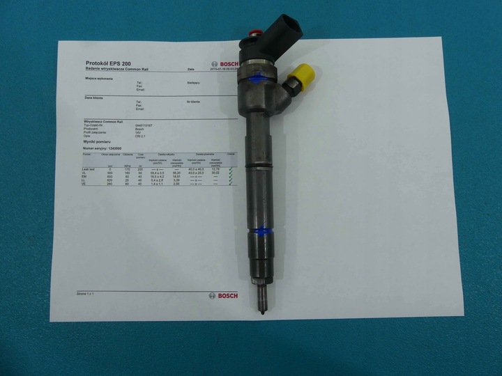 фото №1, Тест інжектор mercedes w169 0445110167 2.0 cdi