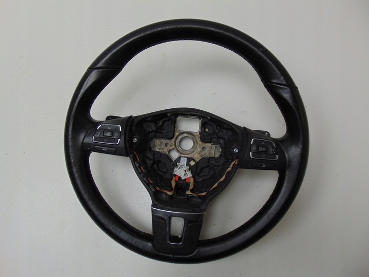 фото №7, Кермо шкіряний підкермові важелі vw golf vi dsg 5c0419091l