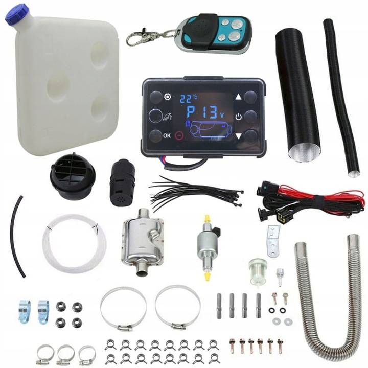 фото №9, Обігрівач масляна вихлопна 12v 24v обігрів стояночний вебасто lcd