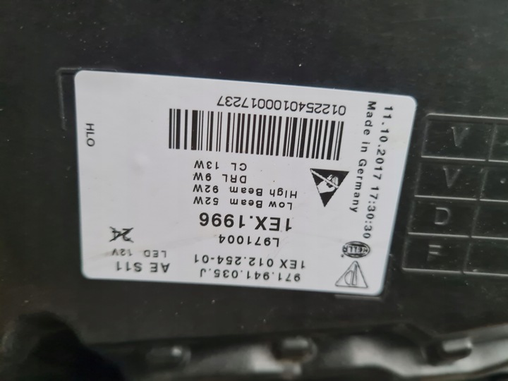 фото №14, Porsche panamera 971 повний led matrix 971941035j 971941036j вигідна пропозиція