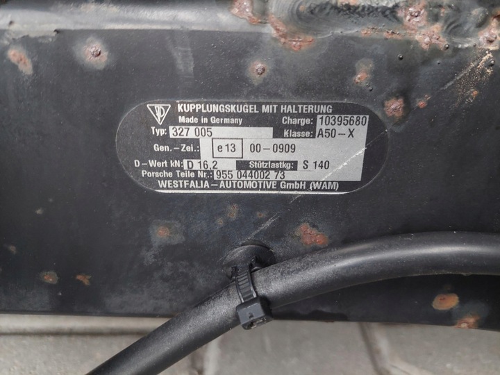 фото №5, Балка hak буксировочный вестфалия модуль 7l0907383n porsche cayenne s i 7l рестайлинг