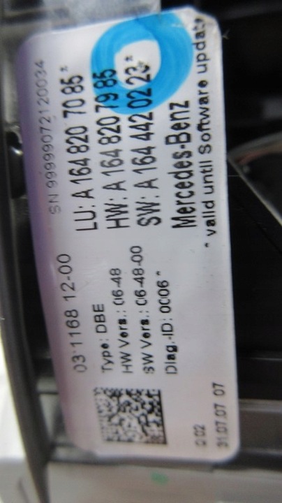 фото №8, Mercedes w251 a2518206710 лампа лампа потолок