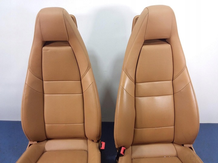 фото №6, Porsche panamera i 970 сиденья диван обшивки кожа коньяк kpl