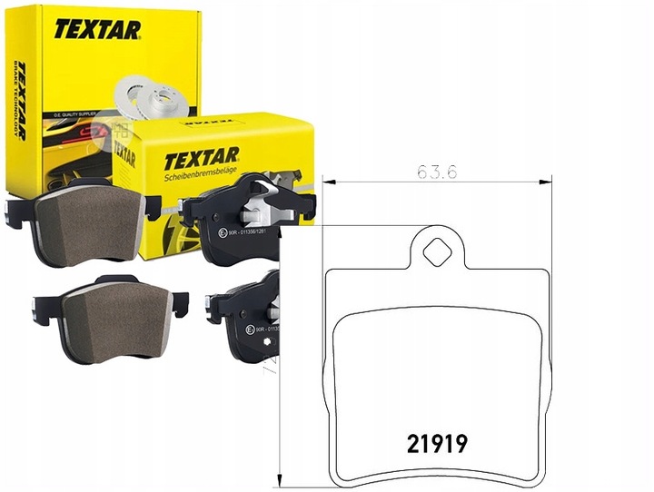 фото №1, Tex2191903 гальмівні колодки ham. db зад w202/210 c20