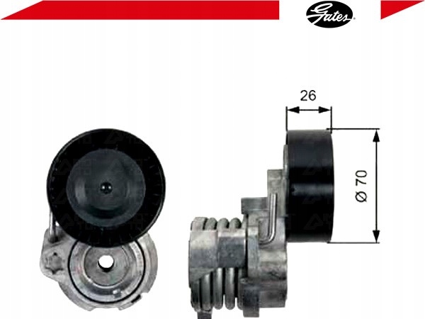 фото №2, Ролик натягувач ремінь клиновий [gates]