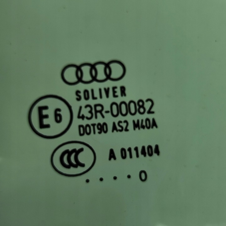 фото №8, Audi a5 8t 8f 2011 ліва сторона скло кузовна задня