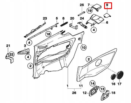 фото №7, Bmw 3 e36 защита кронштейны hardtop левая 51438172805 оригинальная