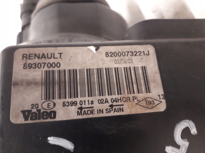 фото №11, Renault megane ii 2 02-05 дорестайлинг лампа правая передняя перед 89307000