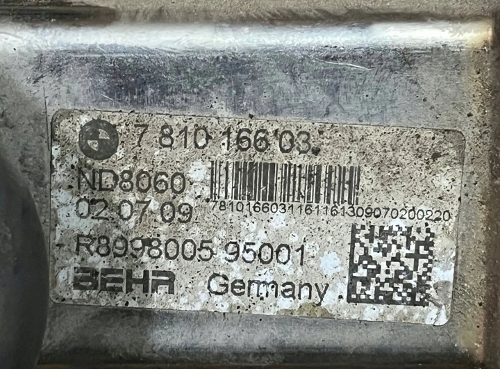 фото №5, Bmw 3 e90 e91 2007 радиатор выхлопных газов egr