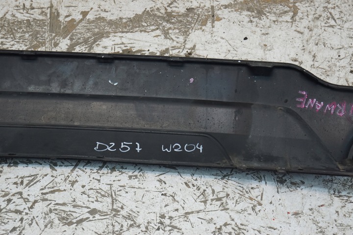 фото №10, Накладка диффузор бампера зад mercedes w204 рестайлинг amg универсал a2048853738