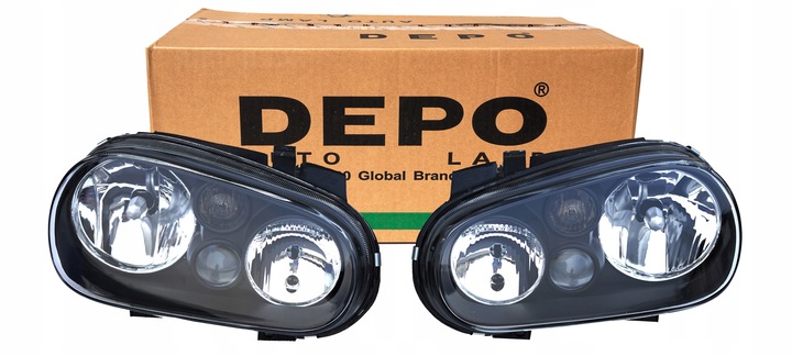 фото №1, Vw golf 4 iv mk4 лампы depo фары з halogenem
