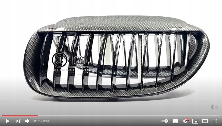 фото №13, Решётка решётка радиатора решётки решётки радиатора bmw e64 2004-2010 карбон чёрный