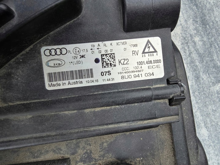 фото №14, Audi q3 rsq3 8u0 8u рестайлінг лампи перед повний led динамічний 8u0941033 8u0941034