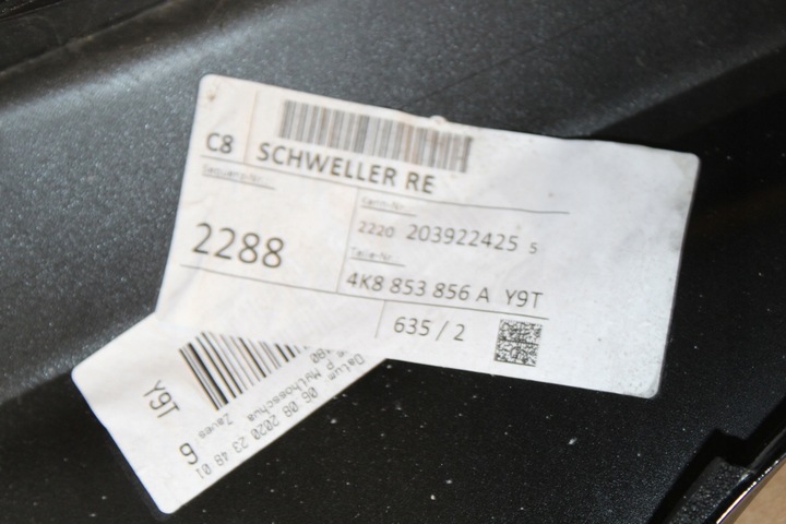 фото №7, Порог правые audi a7 4k s-line 4k8853856a ly9t