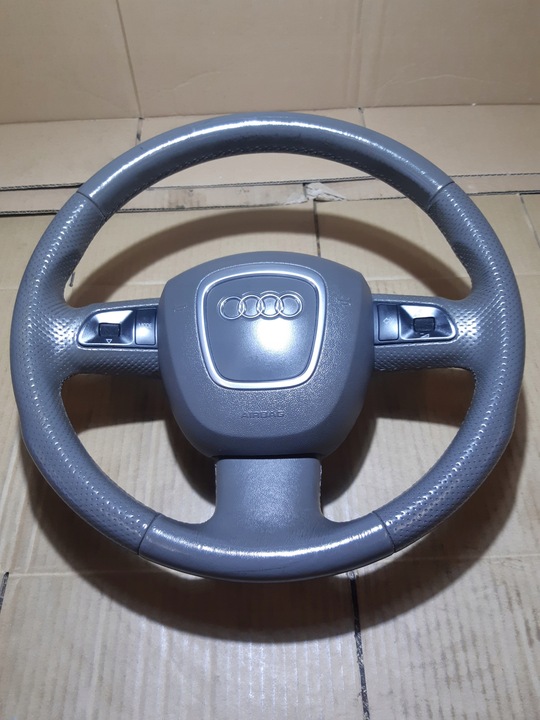 фото №1, A6 c6 руль трёхспицевый подушка безопасности кожа 4f0419091h
