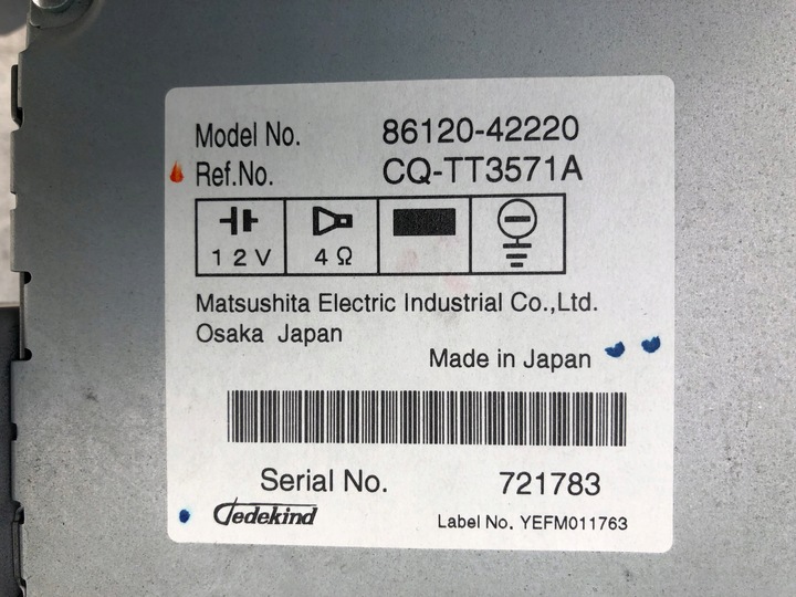 фото №5, Toyota rav4 iii радіо cd оригінальні 86120-42220