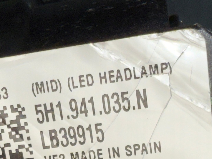 фото №15, Vw golf 8 рестайлинг лампы перед полный led серебристый идеальные 5h1941035n 5h1941036n