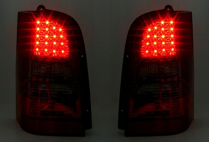 фото №10, Mercedes vito w638 v-klasa 96-03 лампы задние зад led smoke диодные чёрные