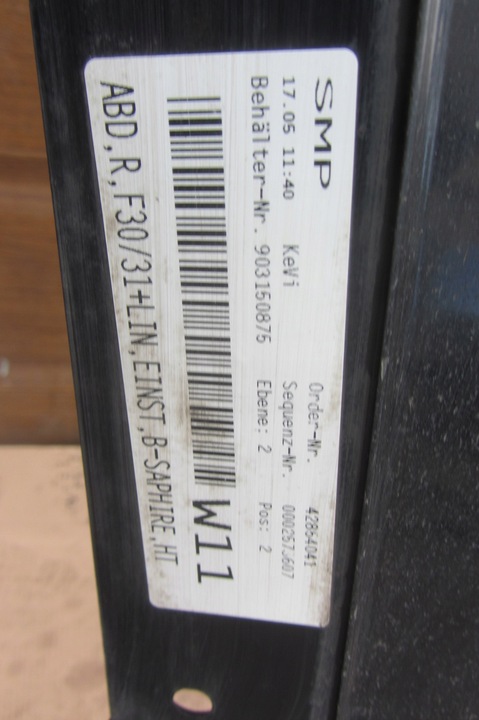 фото №4, Накладка планка правая порог bmw f30 31 blacksaphire