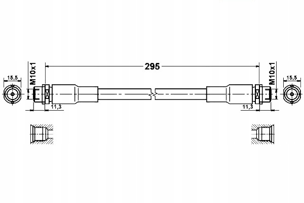фото №3, Ate 83.7813-0295.3 шланг тормозной гибкий