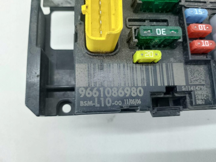 фото №6, Модуль bsm peugeot 207 sw 9661086980 bsm-l10-00 1.4 vti