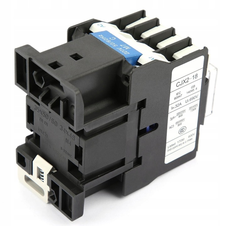 фото №9, Контактор cjx2-1810 18a котушка ac 220v реле