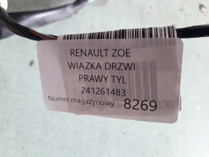 фото №3, Renault zoe джгут двері праві зад