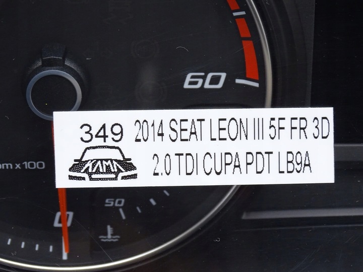 фото №8, Спідометр  манометр прилади seat elon iii 3 5f 2.0 tdi cup cupa 5f0920971h 14r