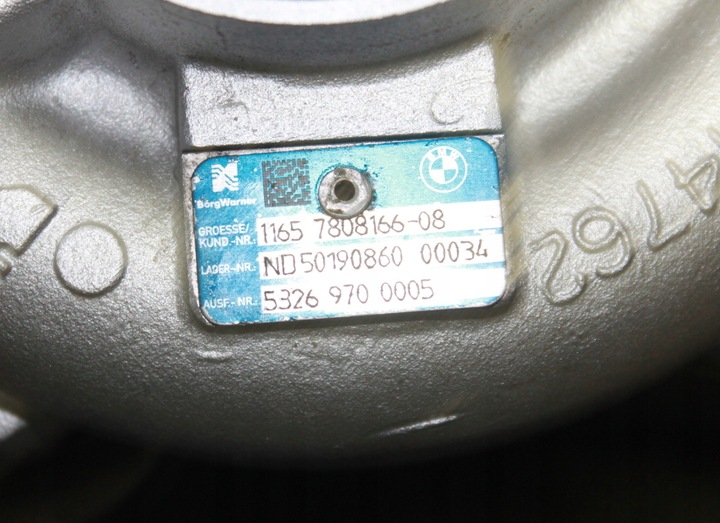 фото №9, Bmw f07 f10 f01 x5 e70 x6 e71 n57d30b 3.5d 4.0d 306km турбина turbo 7808166