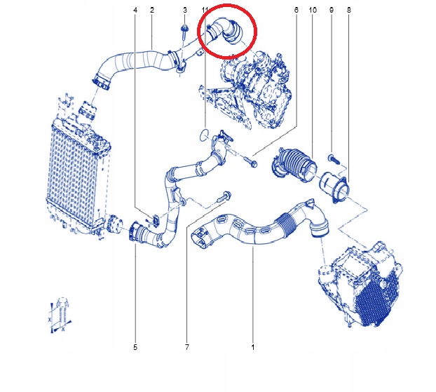 фото №3, Шланг труба turbo 1.3 tce duster доккер scenic iv