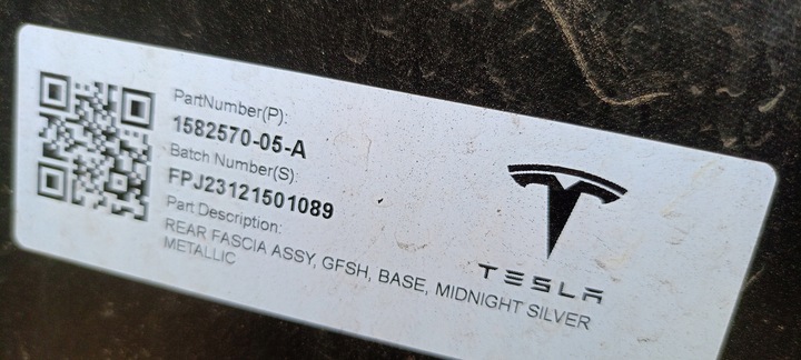 фото №10, Бампер зад задній tesla модель 3 iii 2 ii рестайлінг 23-25rok 1582570-01-a оригінал