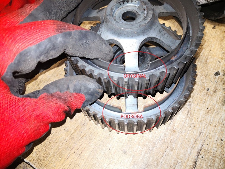 фото №15, Колесо распределительный вал верхний opel fiat alfa 1.9 cdti 8v a883 b756 50 зубов