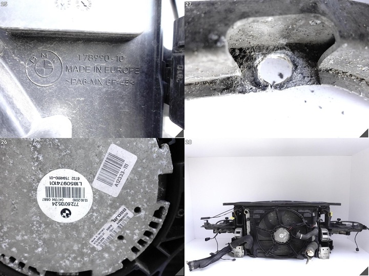 фото №11, Bmw f10 f11 3.0 дизель вентилятор радиатор вода кондиционер pas усилитель 600w