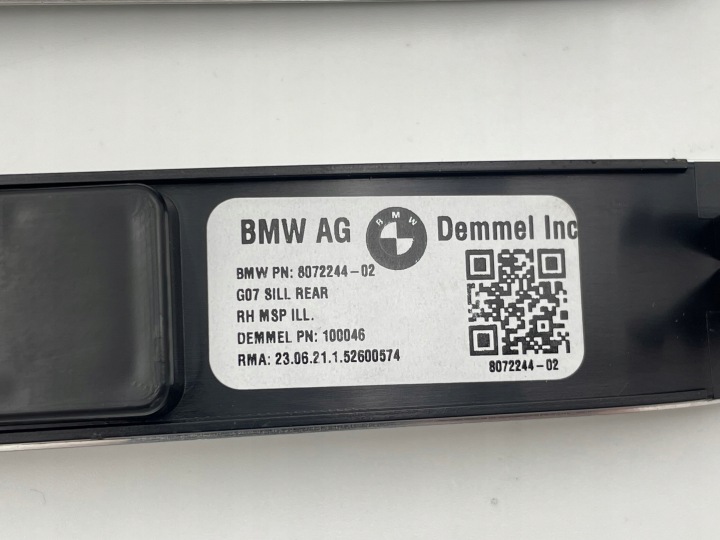 фото №12, Bmw g05 g06 g07 планки накладки порогові м-пакет підсвічуваний 5a60665