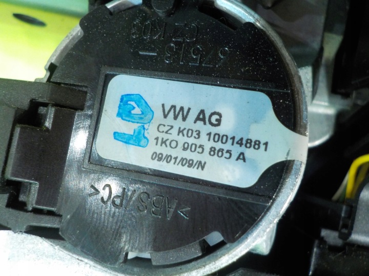 фото №7, Vw scirocco 2.0 tsi 09r 3d замок запалювання рульова колонка 1k2419502at