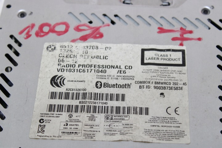 фото №6, Радіо cd bmw e90 рестайлінг lci e87 professional aux usb 9283708 alpine ідеальні