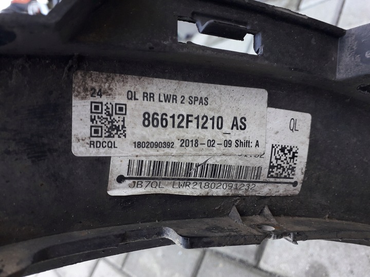 фото №11, Kia sportage 4 iv 16- накладка спойлер бампера заднего зад 86612-f1010