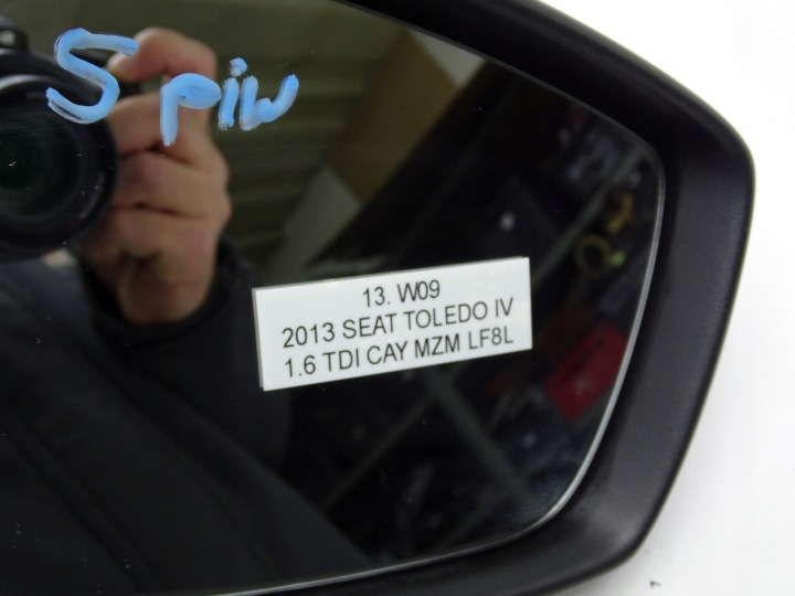 фото №11, Дзеркало праве праве перед lf8l 5 pin seat toledo iv