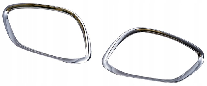 фото №13, Mercedes glc x253 2017+ декоративный планки противотуманные фары хром