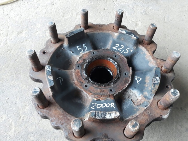 фото №2, Ступиця передня i задня daf 55 2000 r. 22,5"