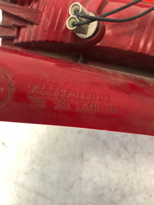 фото №6, Лампа лівий зад citroen c4 i 5d 9655864080 комплект